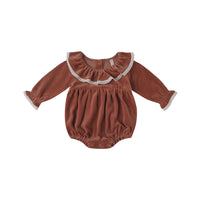 Quincy Mae Cranberry Wendy Romper
