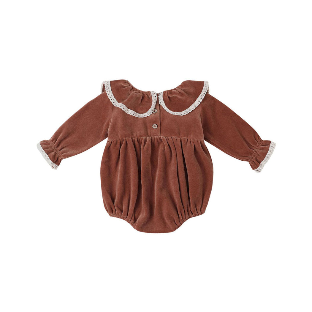 Quincy Mae Cranberry Wendy Romper