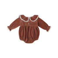 Quincy Mae Cranberry Wendy Romper