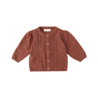 Quincy Mae Cranberry Holly Cardigan