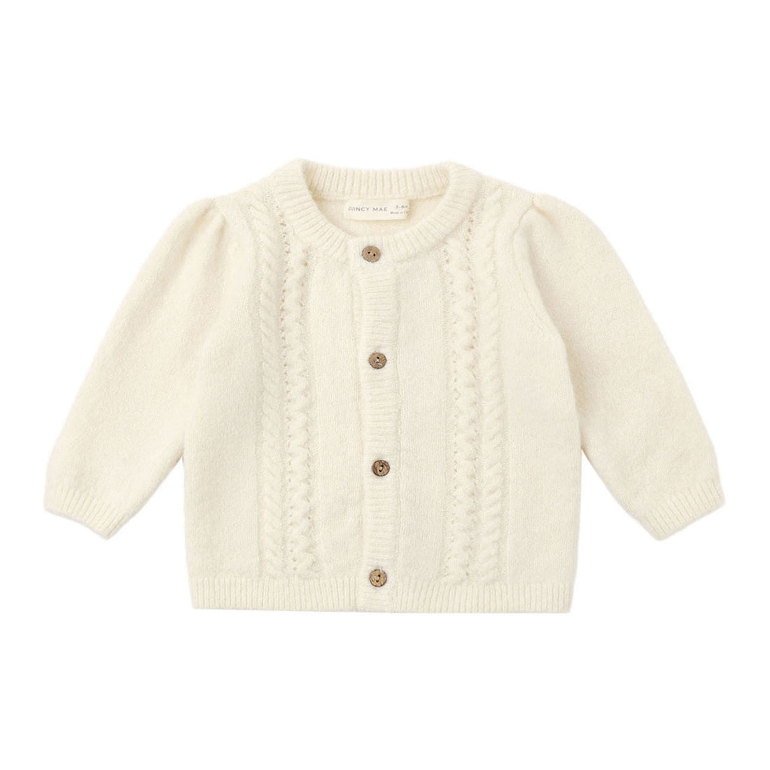 Quincy Mae Natural Holly Cardigan
