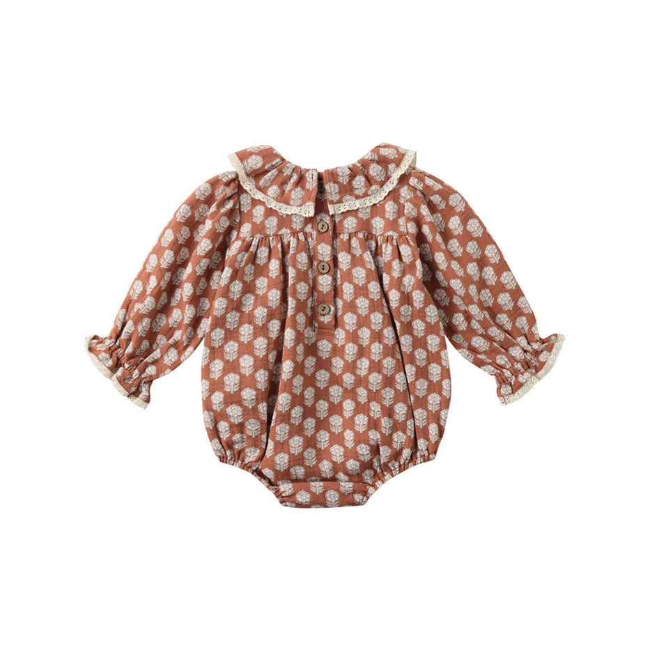 Quincy Mae Holiday Fleur Callie Romper