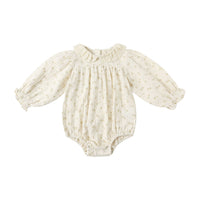 Quincy Mae Golden Floral Callie Romper