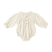 Quincy Mae Golden Floral Callie Romper
