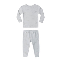 Quincy Mae Airplane Jersey Pajama Set