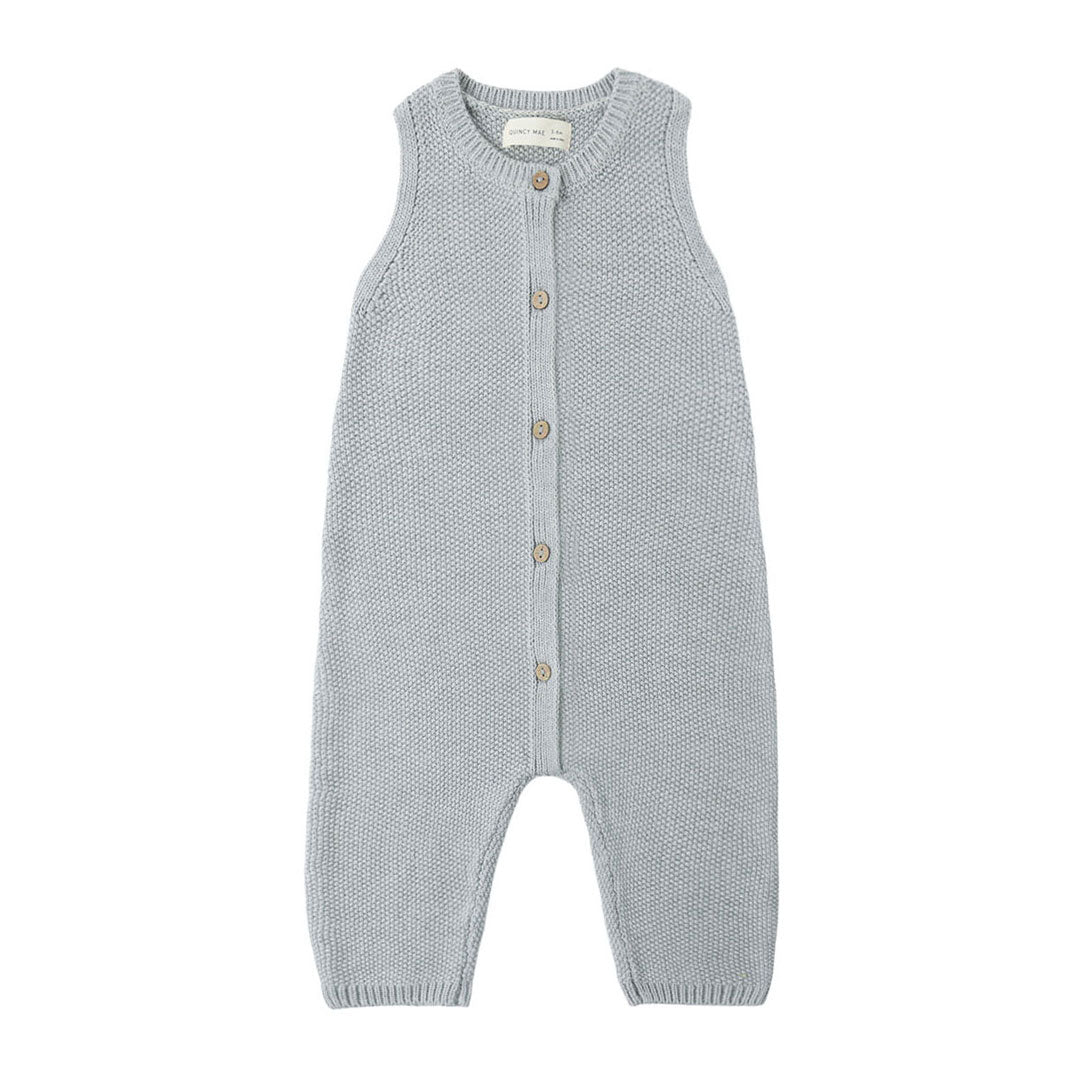 Quincy Mae Heathered Sky Knit Jumpsuit