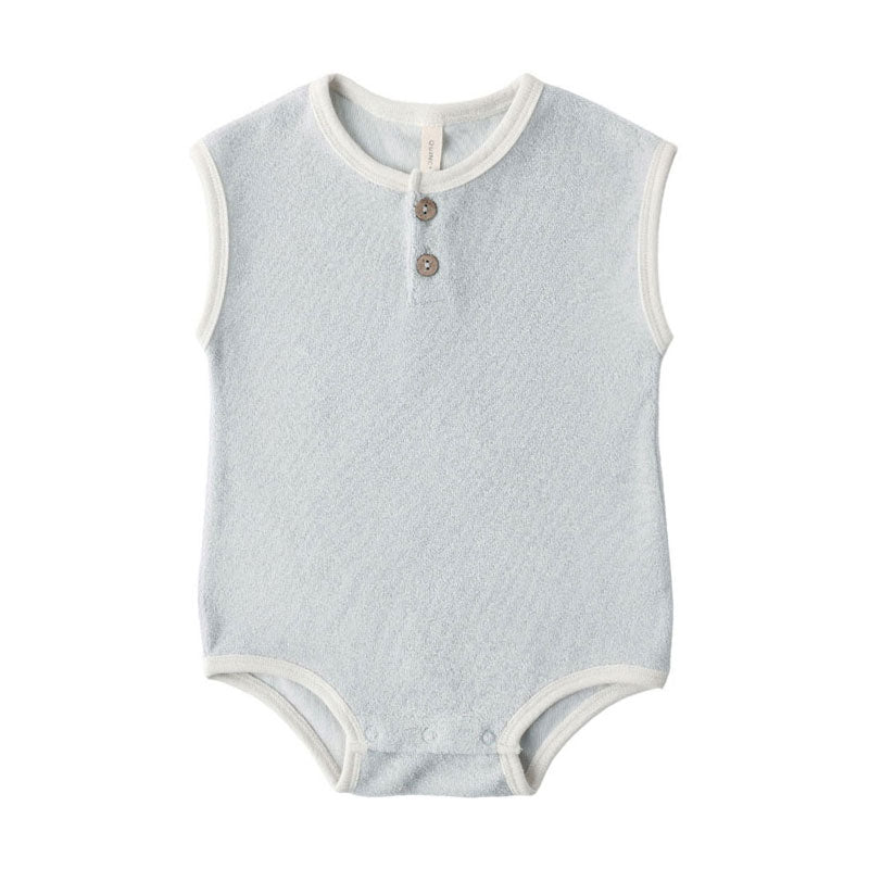 Quincy Mae Sky Terry Cloth Romper