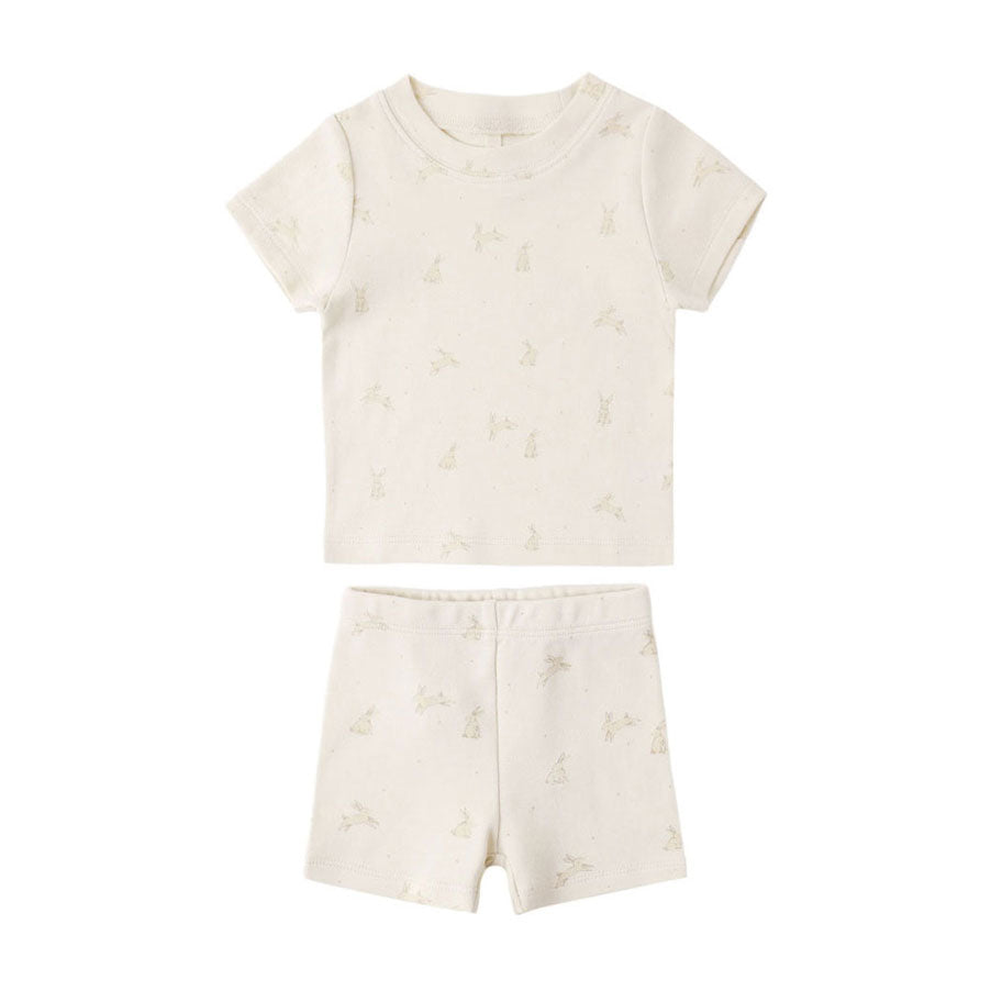 Quincy Mae Bunnies Summer Pajama Set