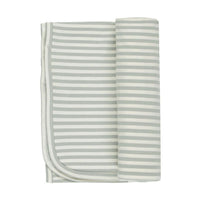 Quincy Mae Sage Stripe Swaddle