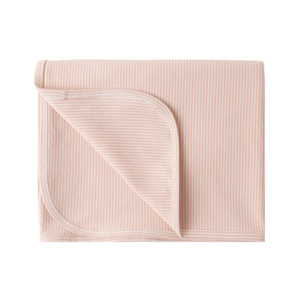 Quincy Mae Melon Micro Stripe Swaddle