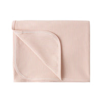 Quincy Mae Melon Micro Stripe Swaddle