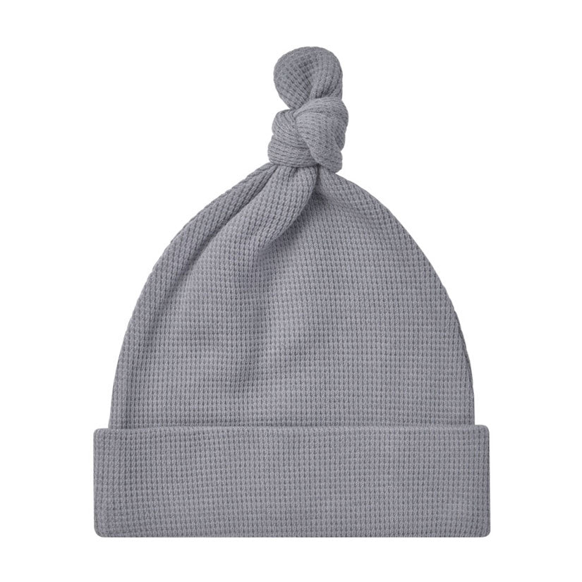 Quincy Mae Lagoon Waffle Knotted Baby Hat