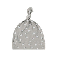 Quincy Mae Blue Ditsy Knotted Baby Hat