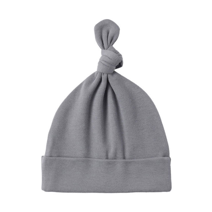 Quincy Mae Slate Bamboo Knotted Baby Hat