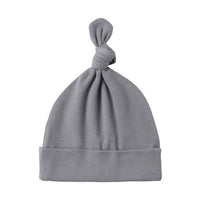 Quincy Mae Slate Bamboo Knotted Baby Hat
