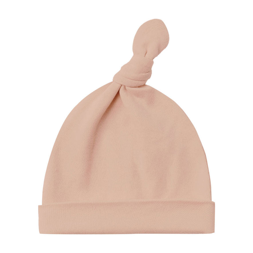 Quincy Mae Blush Knotted Baby Hat