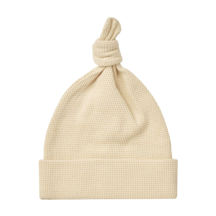 Quincy Mae Lemon Waffle Knotted Baby Hat