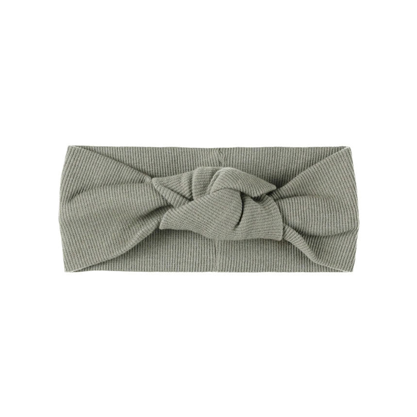 Quincy Mae Basil Ribbed Knotted Headband