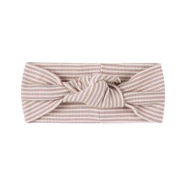 Quincy Mae Mauve Stripe Knotted Headband