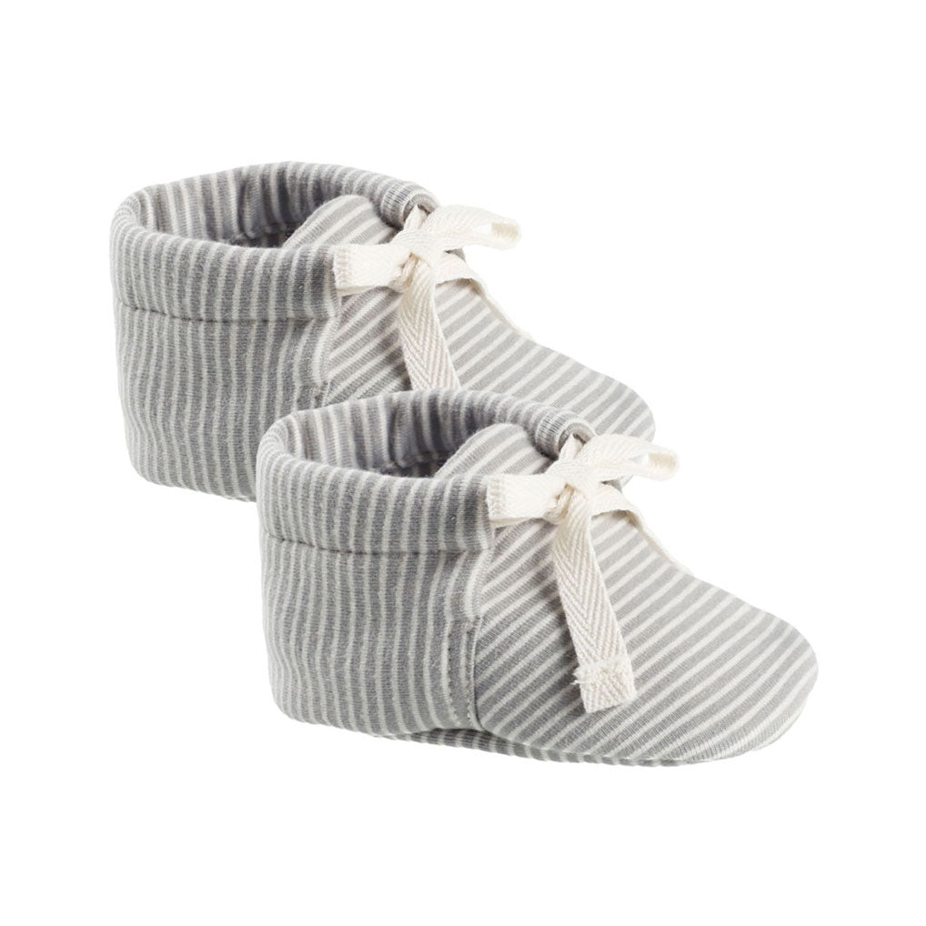 Quincy Mae Blue Stripe Baby Booties