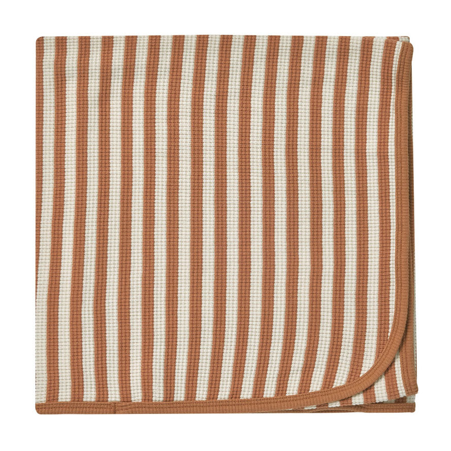 Quincy Mae Clay Stripe Baby Blanket