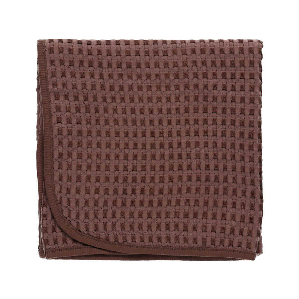 Quincy Mae Plum waffle Baby Blanket