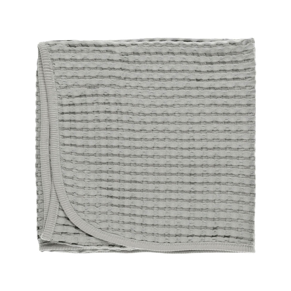 Quincy Mae Dusty Blue Waffle Baby Blanket