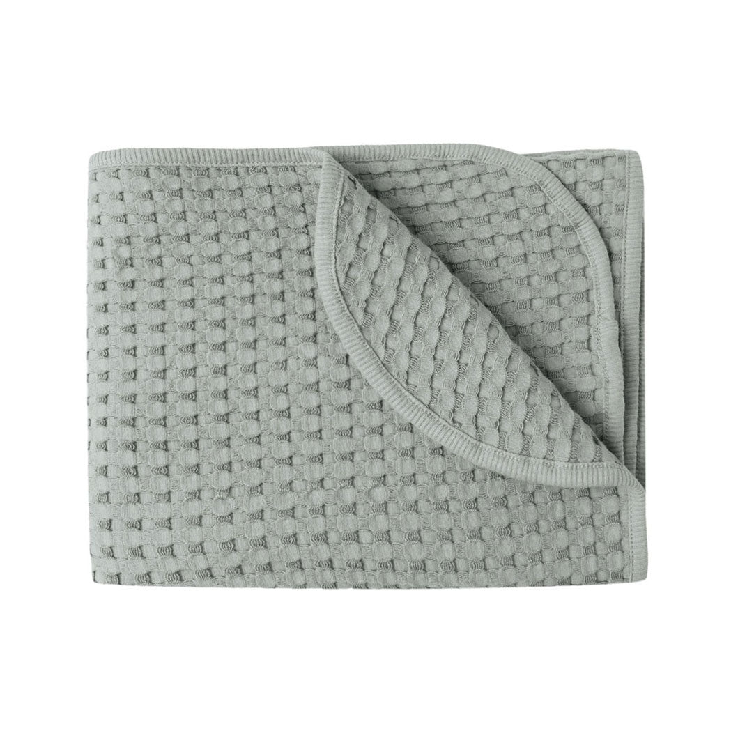 Quincy Mae Steel Blue Waffle Baby Blanket