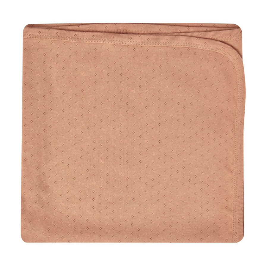 Quincy Mae Melon Pointelle Baby Blanket