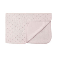 Quincy Mae Lilac Ditsy Pointelle Baby Blanket