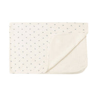 Quincy Mae Blue Ditsy Pointelle Baby Blanket