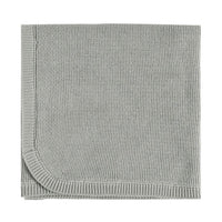 Quincy Mae Dusty Blue Knit Baby Blanket