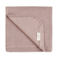 Quincy Mae Mauve Knit Baby Blanket