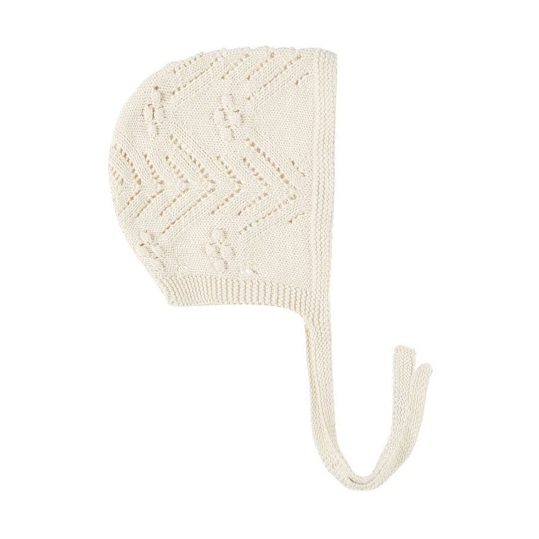 Quincy Mae Natural Knit Bonnet