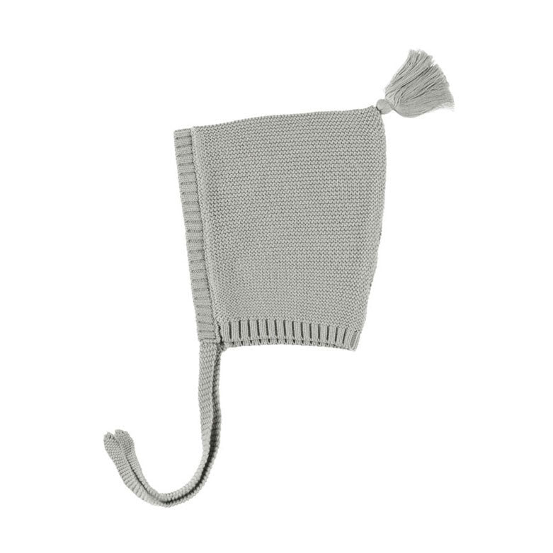 Quincy Mae Dusty Blue Knit Pixie Bonnet