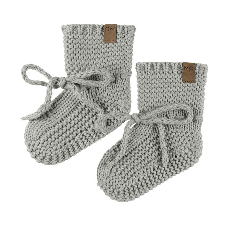 Quincy Mae Dusty Blue Knit Booties