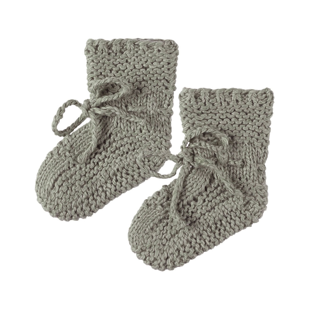 Quincy Mae Basil Knit Booties