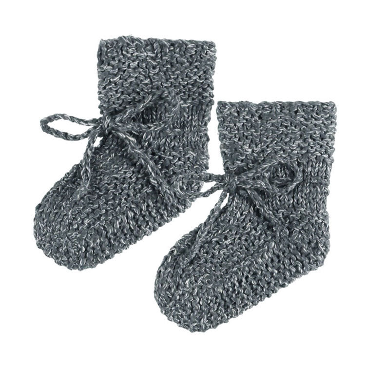 Quincy Mae Indigo Knit Booties