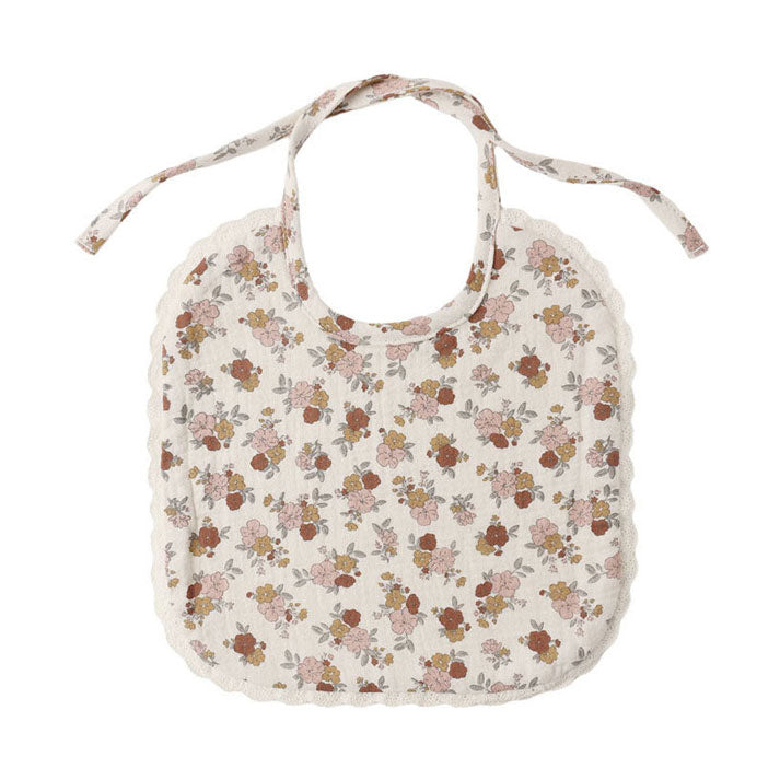 Quincy Mae Bloom Woven Tie Bib
