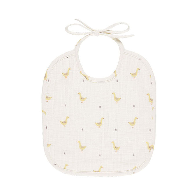 Quincy Mae Geese Woven Tie Bib