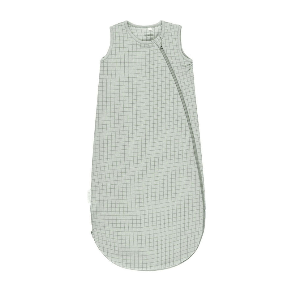 Quincy Mae Sage Grid Bamboo Sleep Bag