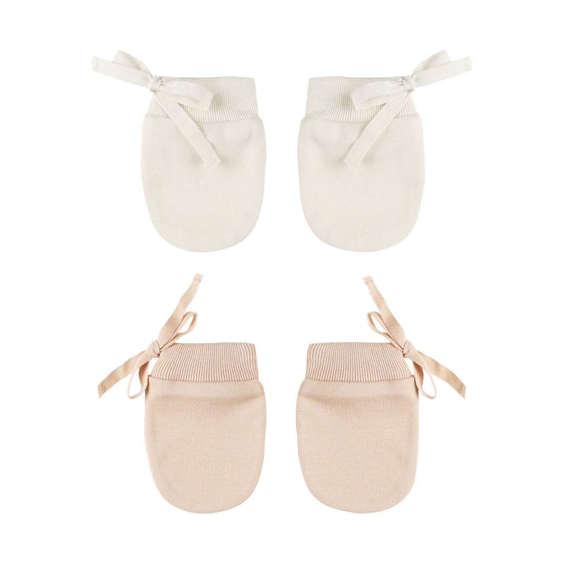 Quincy Mae Ivory, Shell No Scratch Mittens  Set