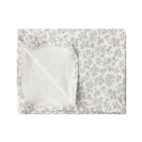 Quincy Mae Blue Floral Bamboo Swaddle