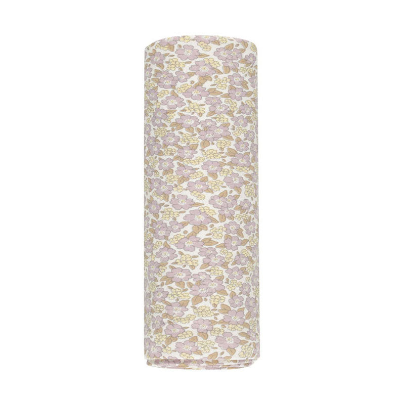 Quincy Mae Purple Floral Bamboo Swaddle