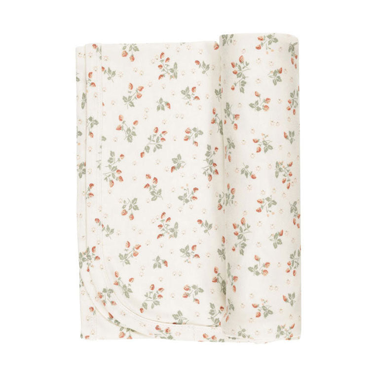 Quincy Mae Strawberries Bamboo Swaddle