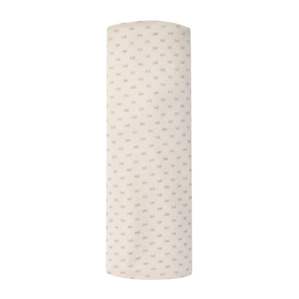 Quincy Mae Oat Check Bamboo Swaddle Blanket