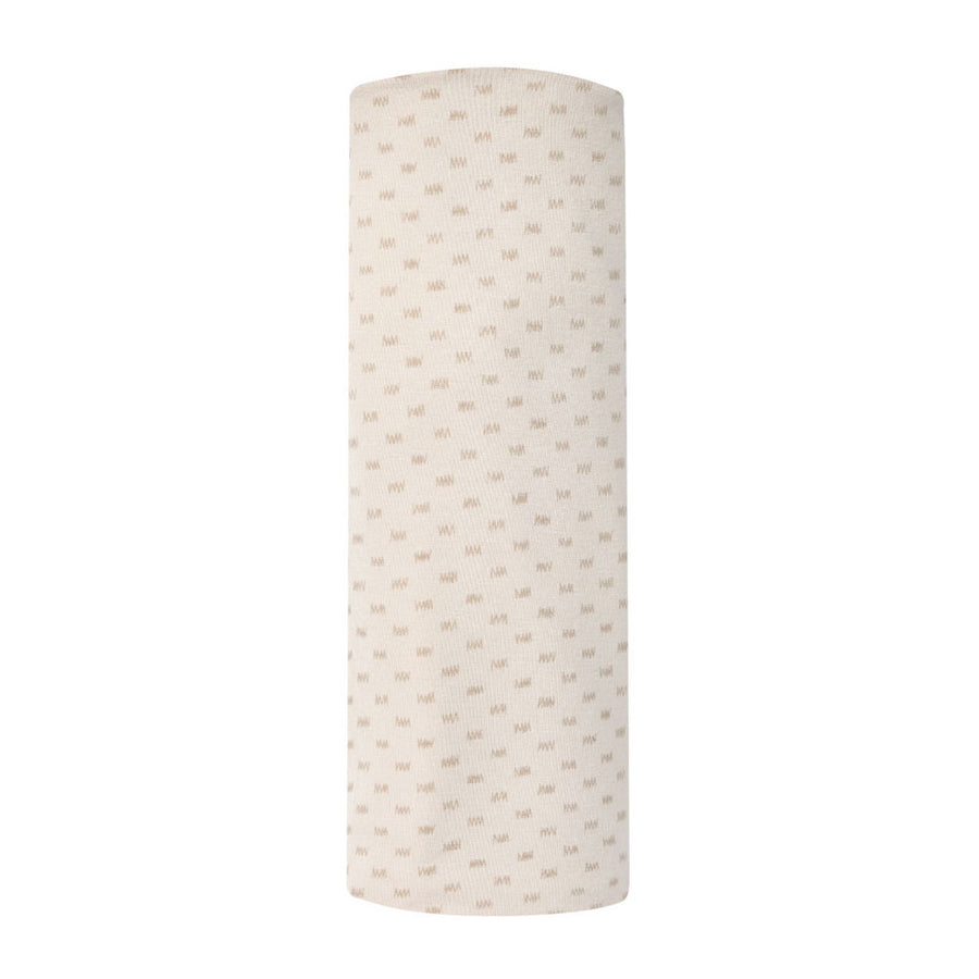 Quincy Mae Oat Check Bamboo Swaddle Blanket