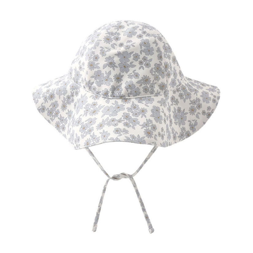 Quincy Mae Blue Floral Sun Hat
