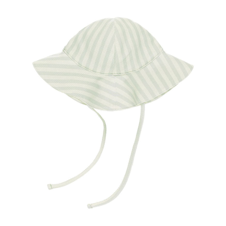 Quincy Mae Mint Stripe Sun Hat