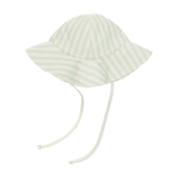 Quincy Mae Mint Stripe Sun Hat